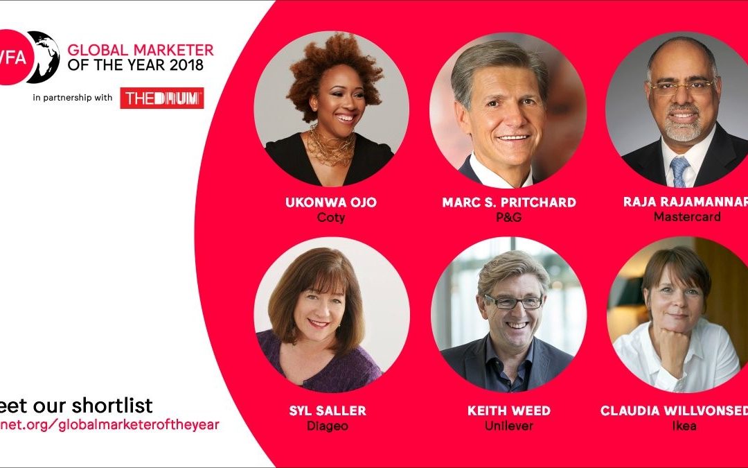 THE 2018 GLOBAL MARKETER OF THE YEAR… WHO WILL IT BE?